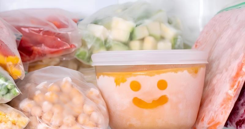 Cibo scongelato e ricongelato dopo essere stato cotto
